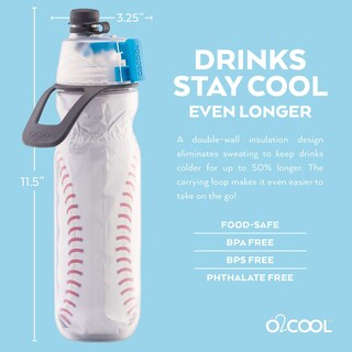 Foto 4 | Botella De Agua O2cool Mist 'n Sip Misting 2 En 1, 600 Ml, Paquete De 2 - Venta Internacional.