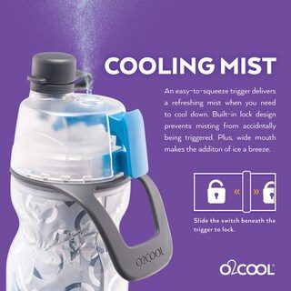 Foto 6 | Botella De Agua O2cool Mist 'n Sip Misting 2 En 1, 600 Ml, Paquete De 2 - Venta Internacional.