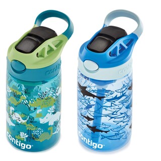 Foto 5 | Botella De Agua Contigo Aubrey Kids Dinos & Sharks, 420 Ml, Paquete De 2 - Venta Internacional.