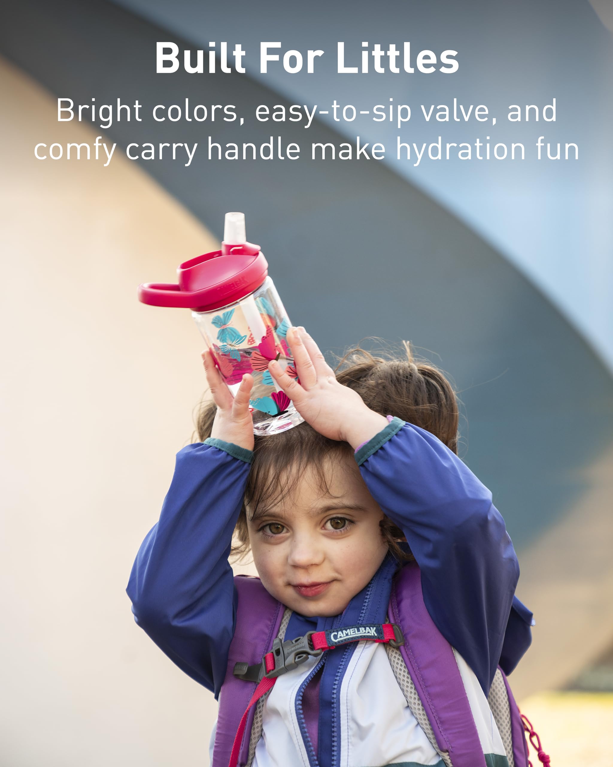 Foto 5 pulgar | Botella De Agua Camelbak Eddy+ Kids De 400 Ml Con Straw Top Sharks - Venta Internacional.