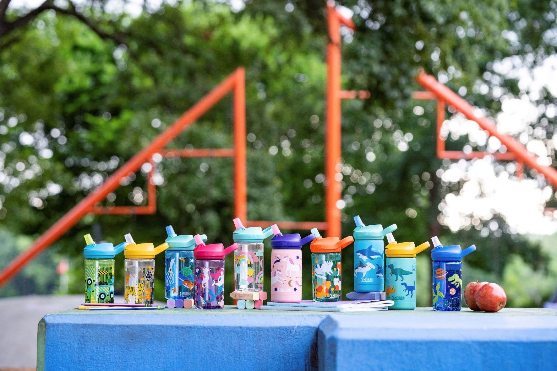 Foto 7 pulgar | Botella De Agua Camelbak Eddy+ Kids De 400 Ml Con Straw Top Sharks - Venta Internacional.