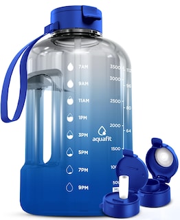 Foto 1 | Botella De Agua Aquafit De 3,8 L Con Marcador De Tiempo Sin Bpa Y Pajita - Venta Internacional.
