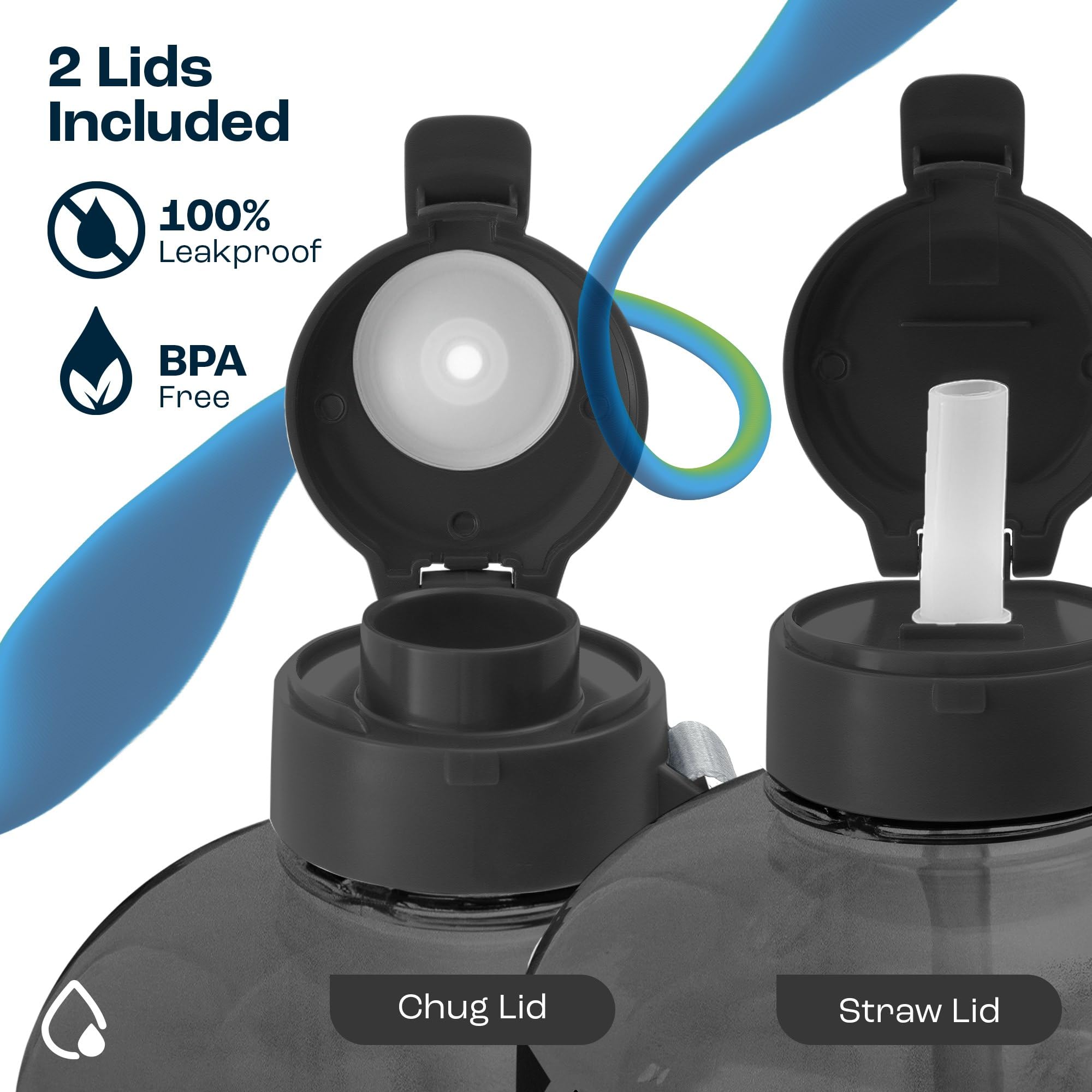 Foto 5 pulgar | Botella De Agua Aquafit De 3,8 L Con Marcador De Tiempo Sin Bpa Y Pajita - Venta Internacional.