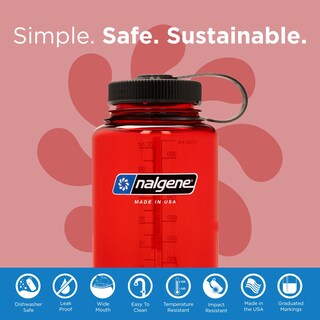Foto 2 | Botella De Agua Nalgene Sustain Tritan Sin Bpa 946 Ml, Color Rojo - Venta Internacional.