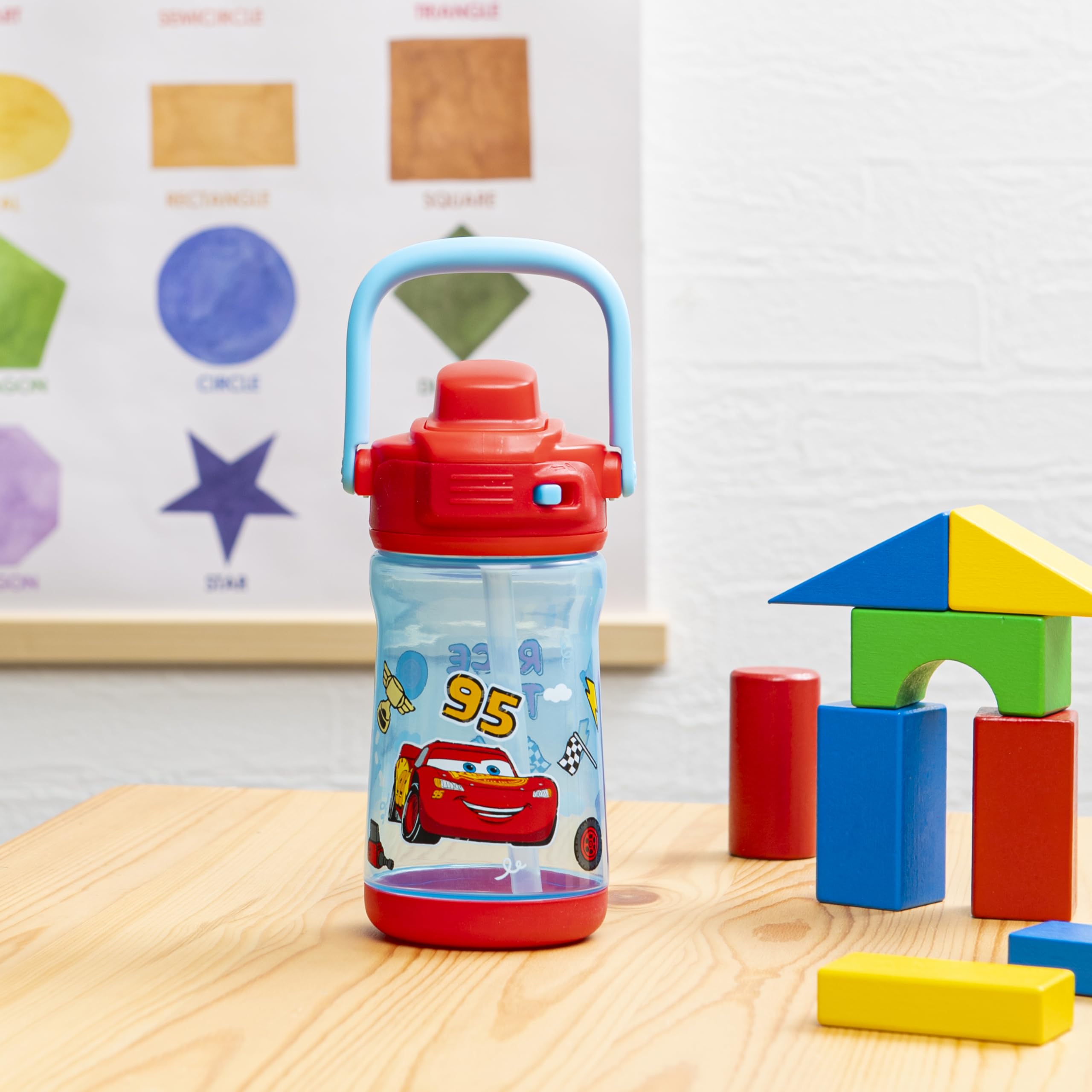 Foto 4 pulgar | Botella De Agua Zak Designs Disney Pixar Cars Beacon 350 Ml Para Niños - Venta Internacional.