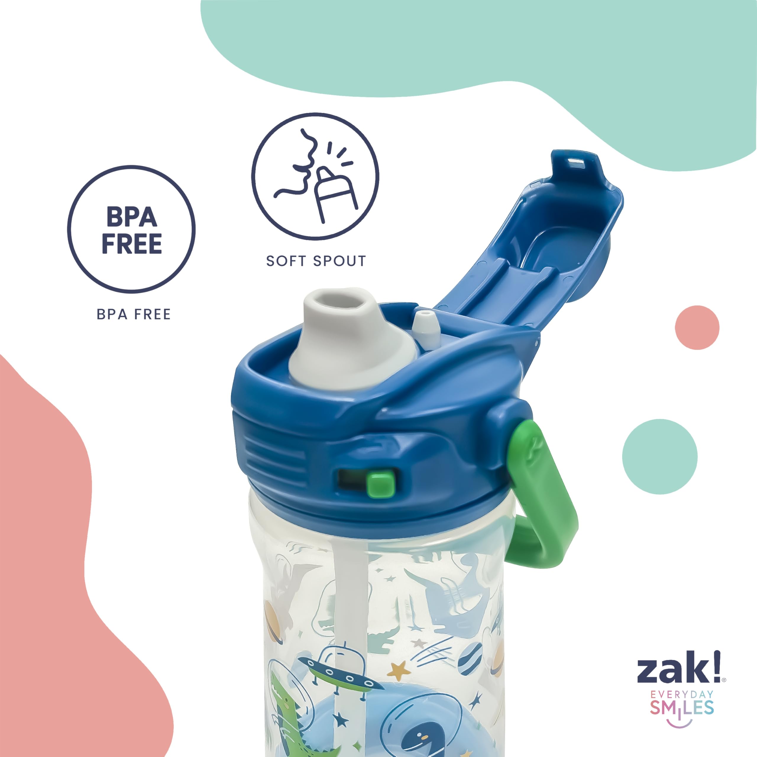 Foto 6 pulgar | Botella De Agua Zak Designs Disney Pixar Cars Beacon 350 Ml Para Niños - Venta Internacional.