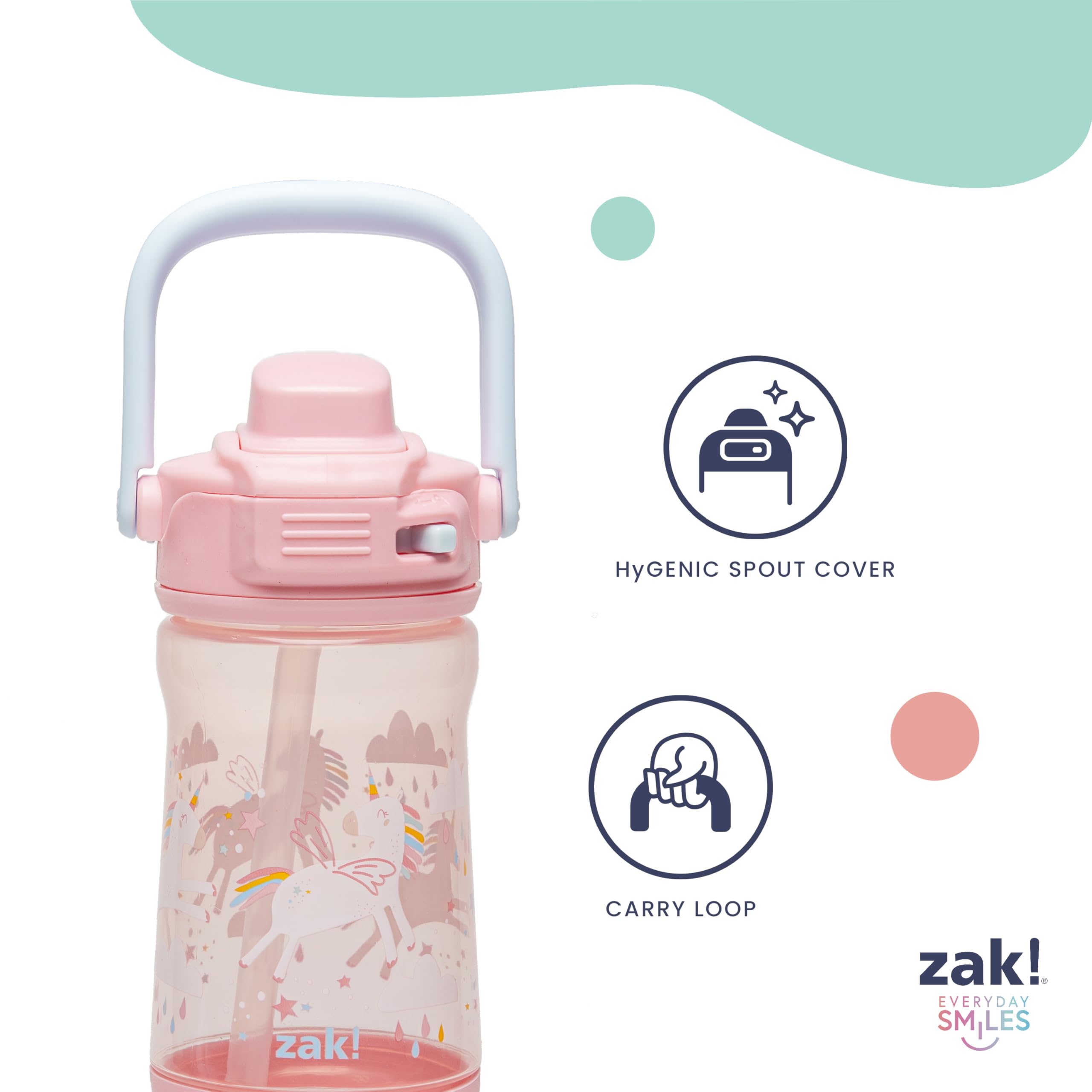 Foto 7 pulgar | Botella De Agua Zak Designs Disney Pixar Cars Beacon 350 Ml Para Niños - Venta Internacional.