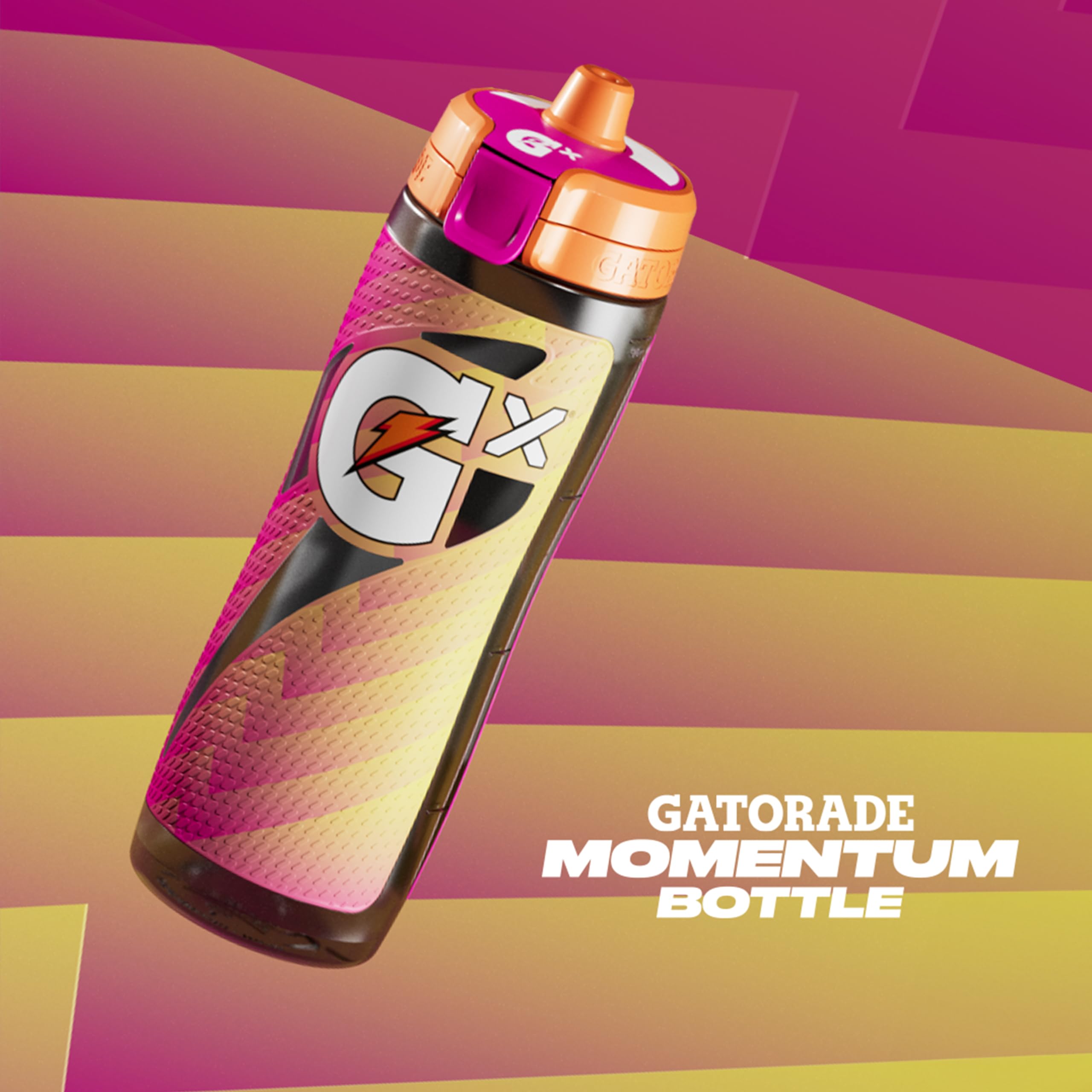 Foto 3 pulgar | Botella Gatorade Gx Momentum Neon Pink De 900 Ml Con Cápsula De Fórmula - Venta Internacional.