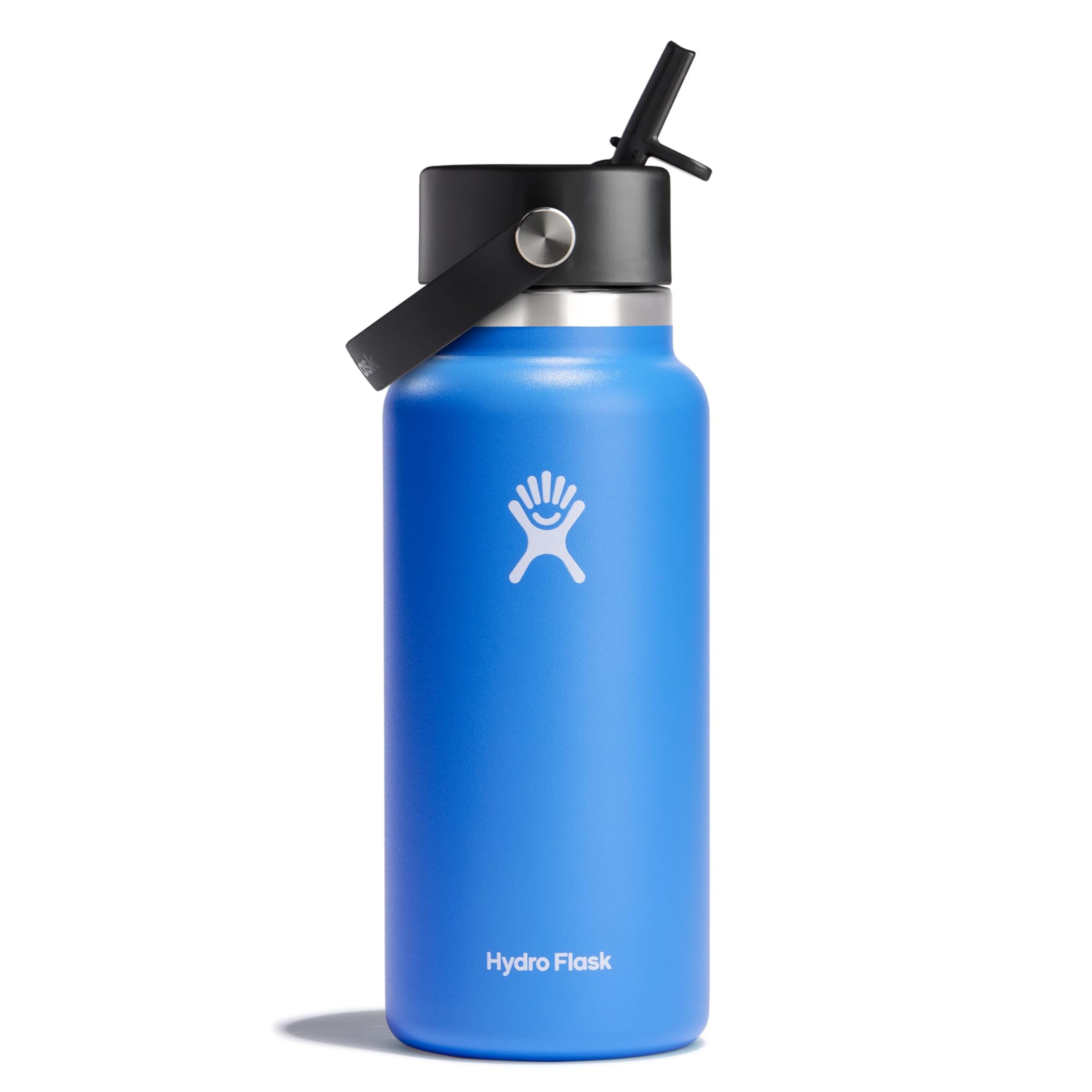 Foto 2 pulgar | Botella De Agua Hydro Flask Wide Flex Straw Cap 946 Ml Cascade - Venta Internacional.