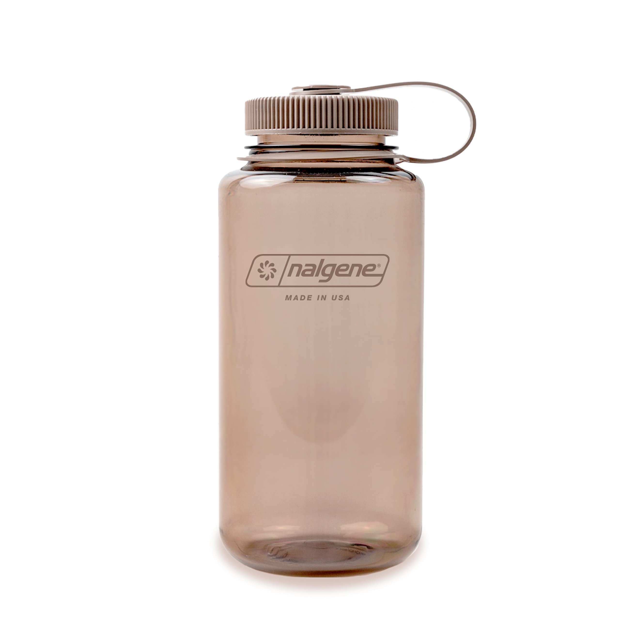 Botella De Agua Nalgene Monocromática Sin Bpa Reciclada, 1 Litro, Color Moca - Venta Internacional.