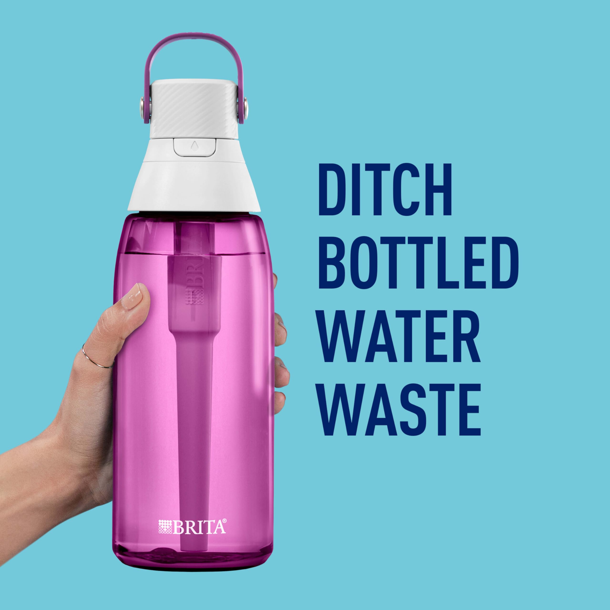 Foto 4 pulgar | Botella De Agua Brita De Plástico Duro De Primera Calidad, 1,06 L - Venta Internacional.