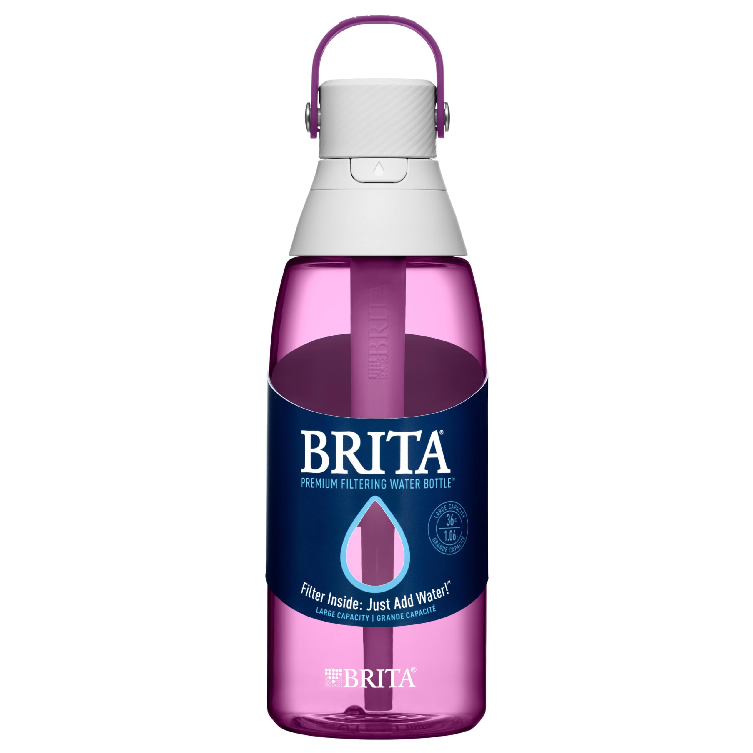 Foto 8 pulgar | Botella De Agua Brita De Plástico Duro De Primera Calidad, 1,06 L - Venta Internacional.