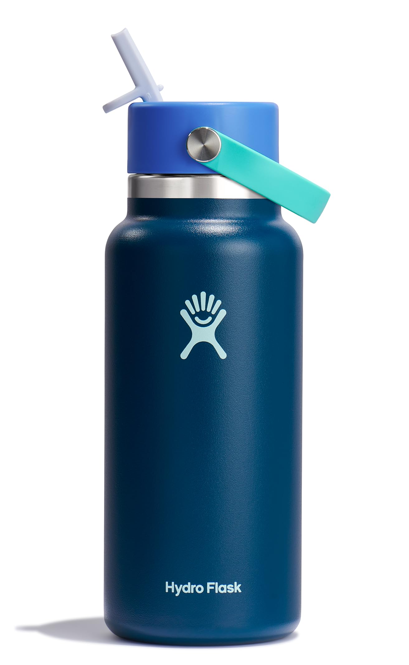 Foto 2 pulgar | Botella De Agua Hydro Flask Wide Flex Straw Cap 946ml Winter Night - Venta Internacional.