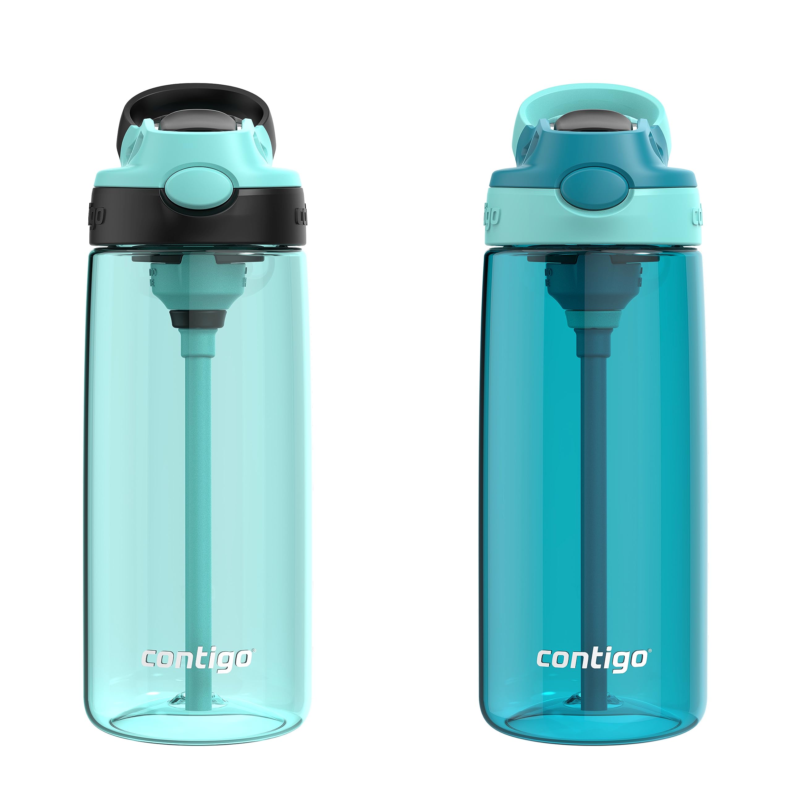 Botella De Agua Contigo Aubrey, A Prueba De Fugas, 600 Ml, Paquete De 2 - Venta Internacional.