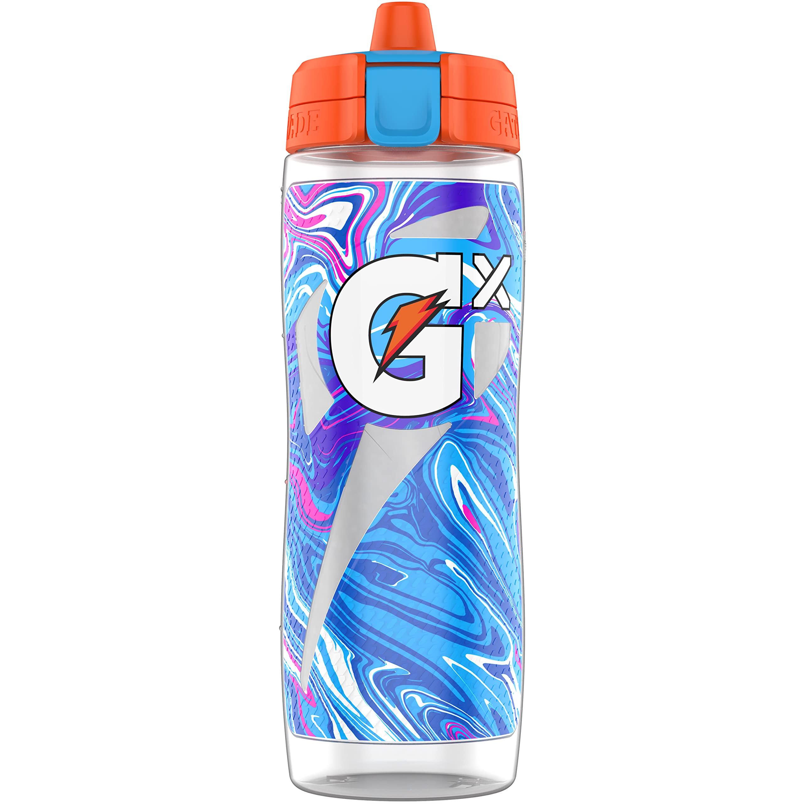 Foto 2 pulgar | Botella Gatorade Gx Marble Blue De 900 Ml Con Cápsula De Fórmula - Venta Internacional.