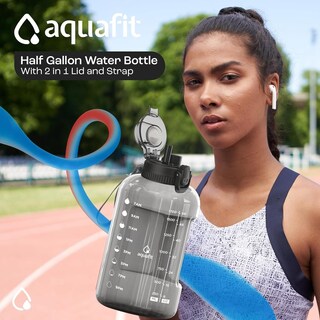 Foto 3 | Botella De Agua Aquafit Aquafit 1,9 L Con Marcador De Tiempo Sin Bpa - Venta Internacional.