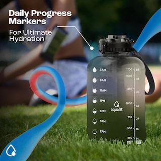 Foto 6 | Botella De Agua Aquafit Aquafit 1,9 L Con Marcador De Tiempo Sin Bpa - Venta Internacional.