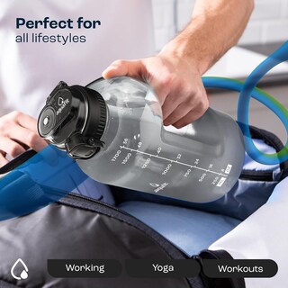 Foto 7 | Botella De Agua Aquafit Aquafit 1,9 L Con Marcador De Tiempo Sin Bpa - Venta Internacional.