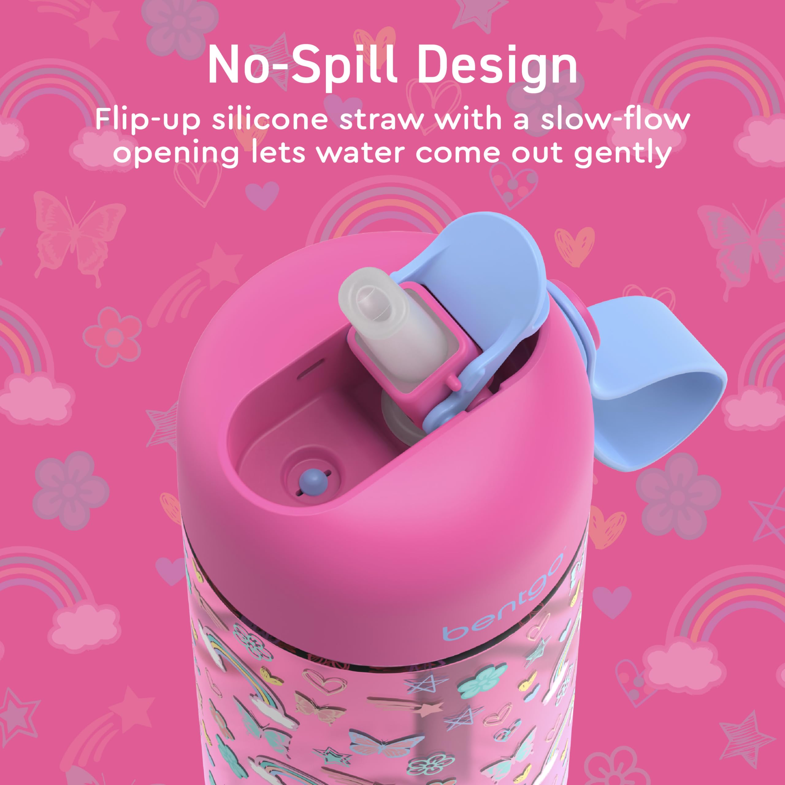 Foto 5 pulgar | Botella De Agua Bentgo Kids A Prueba De Fugas, 450 Ml, Tritan, Sin Bpa - Venta Internacional.