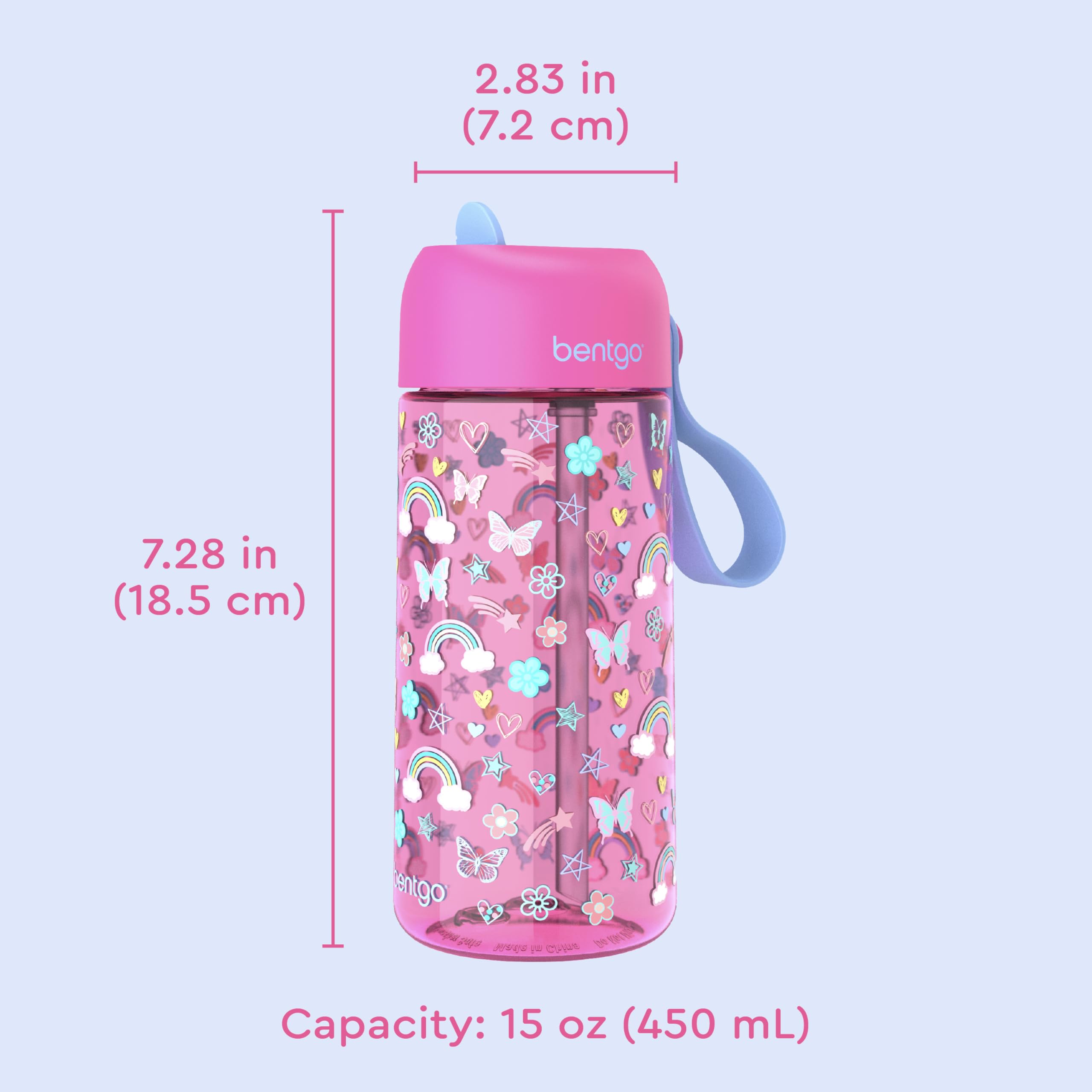 Foto 8 pulgar | Botella De Agua Bentgo Kids A Prueba De Fugas, 450 Ml, Tritan, Sin Bpa - Venta Internacional.