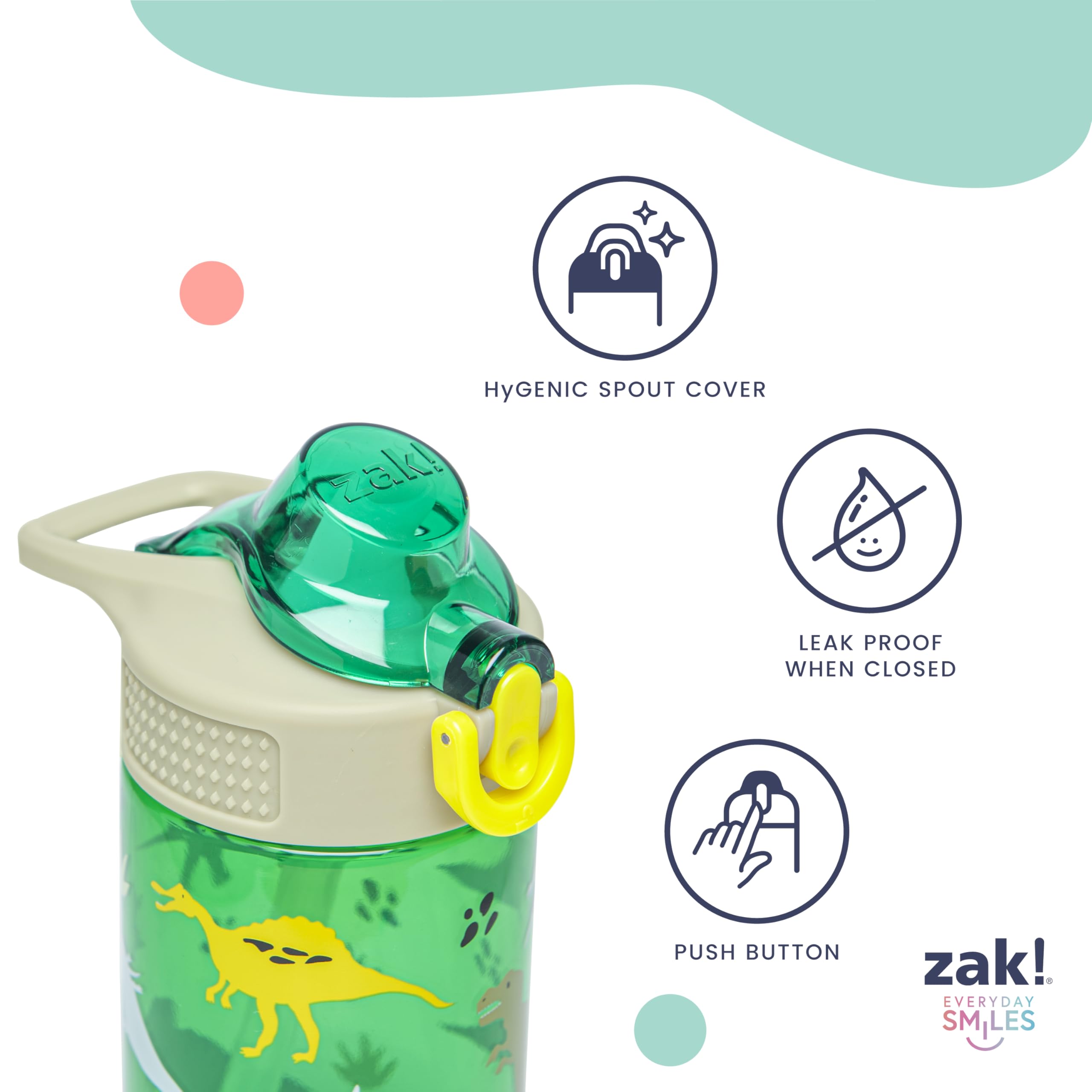 Foto 6 pulgar | Botella De Agua Zak Designs Sonic The Hedgehog Sage 480 Ml Kids - Venta Internacional.