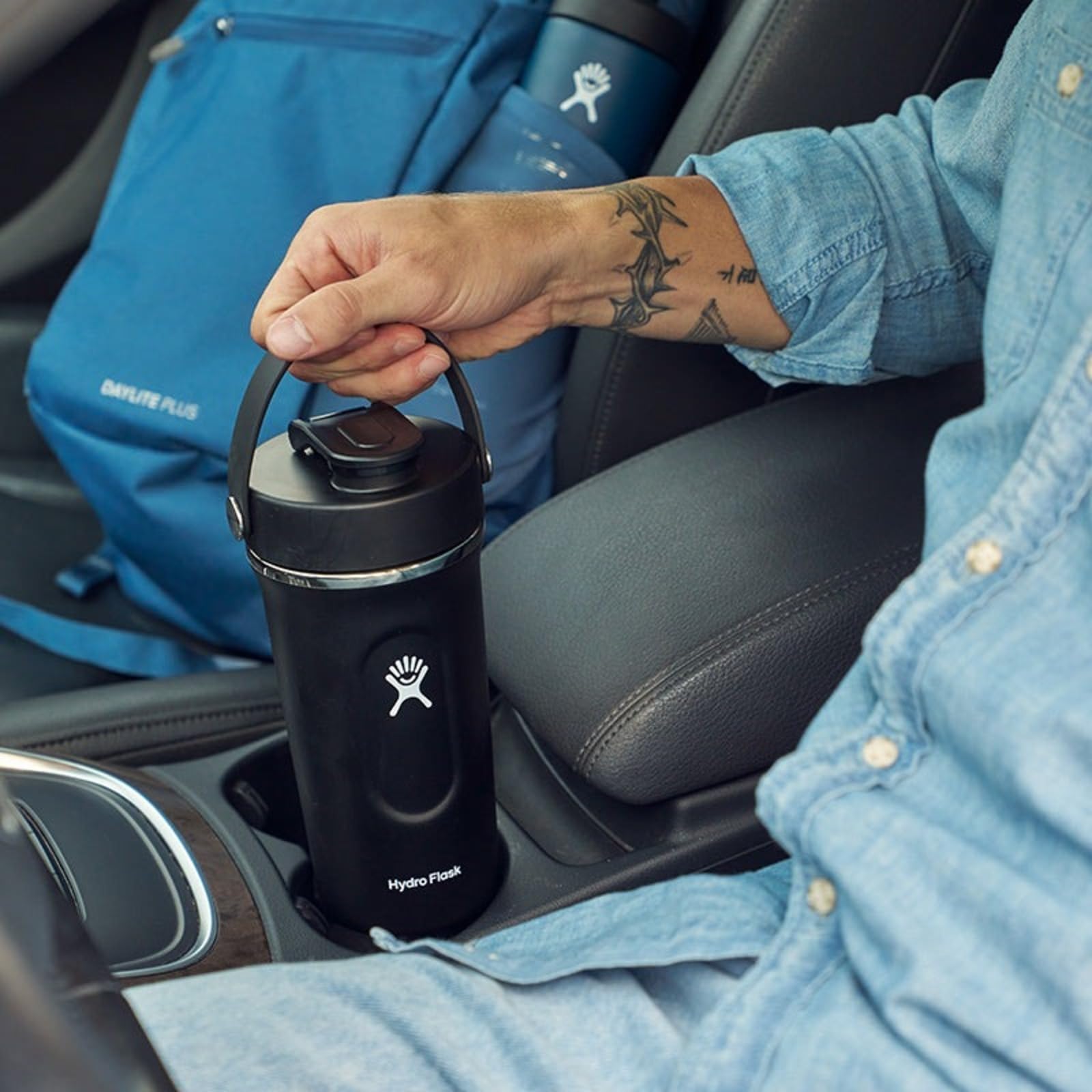Foto 7 pulgar | Botella Shaker Hydro Flask, Aislante, 700 Ml, Color Negro - Venta Internacional.
