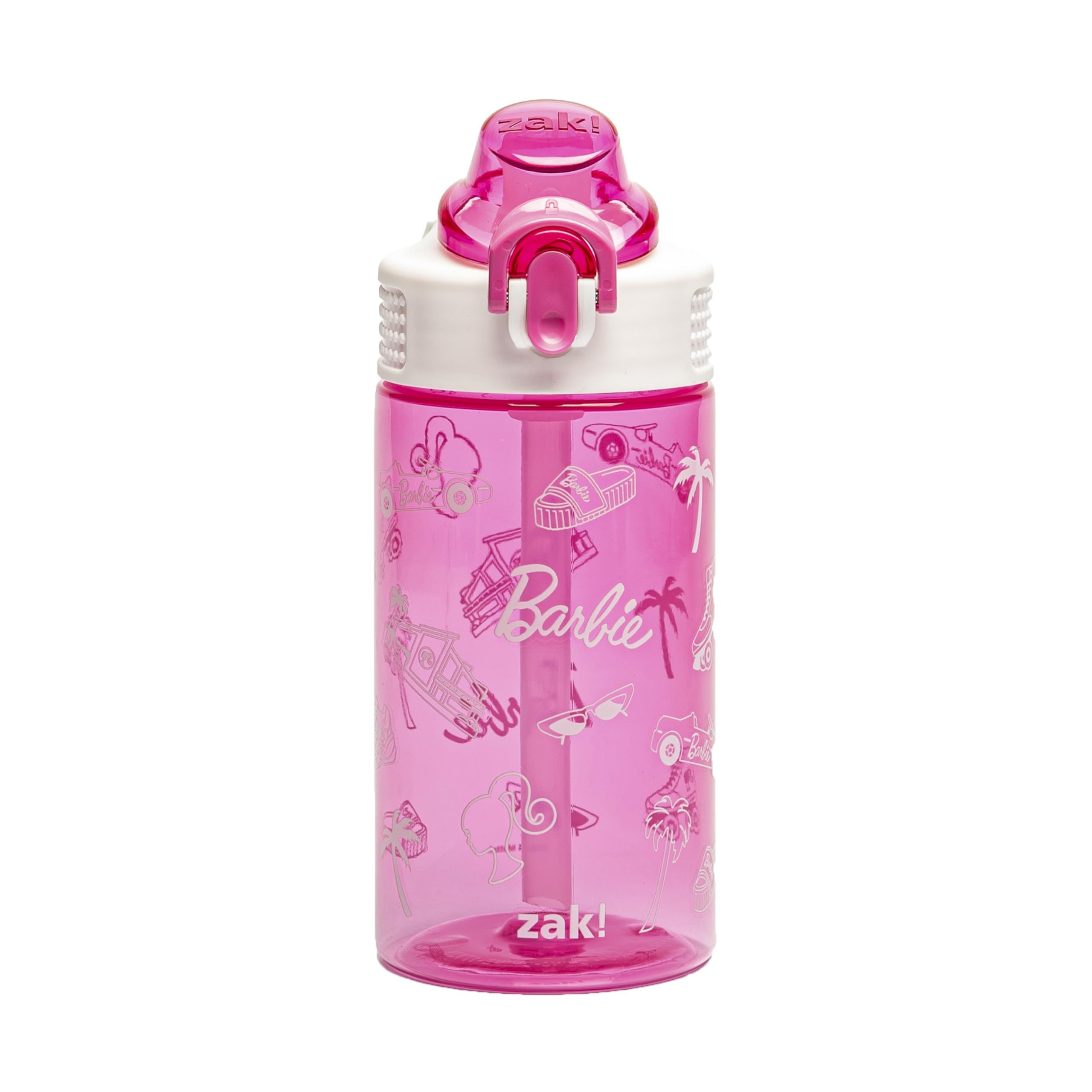 Foto 2 pulgar | Botella De Agua Zak Designs Barbie Sage 473 Ml Con Pajita Y Asa - Venta Internacional.