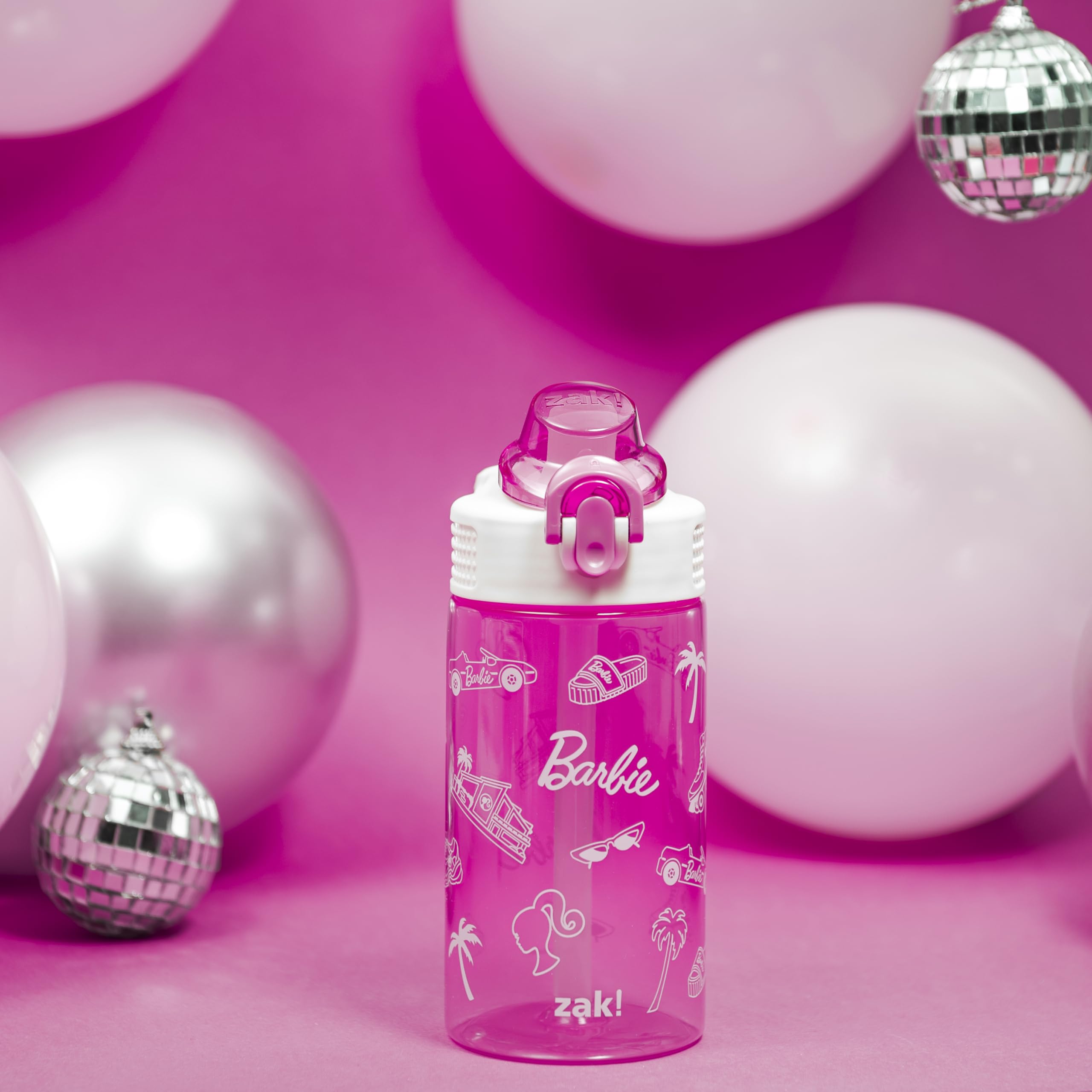 Foto 4 pulgar | Botella De Agua Zak Designs Barbie Sage 473 Ml Con Pajita Y Asa - Venta Internacional.