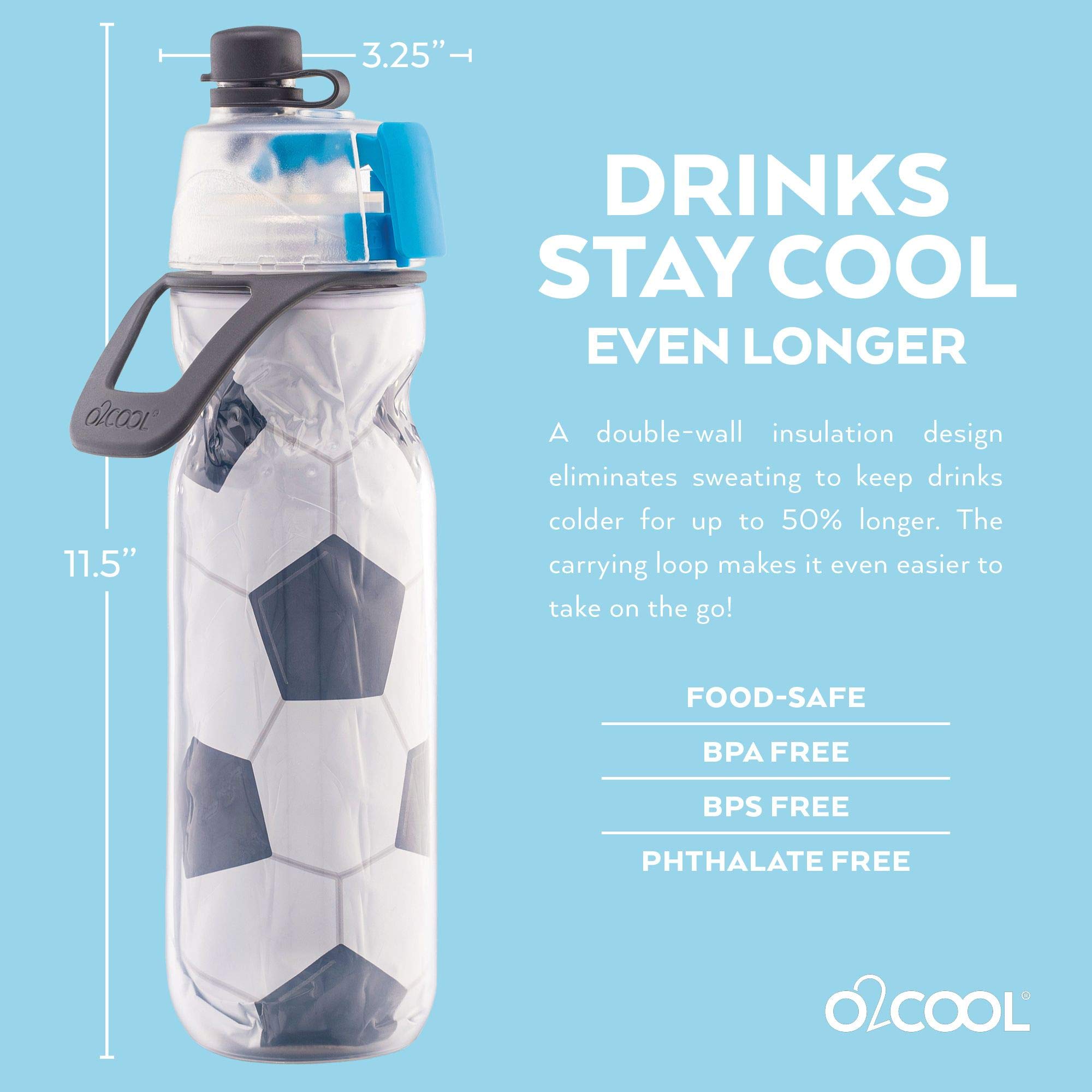 Foto 6 pulgar | Botella De Agua O2cool Mist 'n Sip Misting 2 En 1, 600 Ml, Paquete De 2 - Venta Internacional.