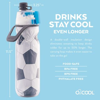 Foto 5 | Botella De Agua O2cool Mist 'n Sip Misting 2 En 1, 600 Ml, Paquete De 2 - Venta Internacional.