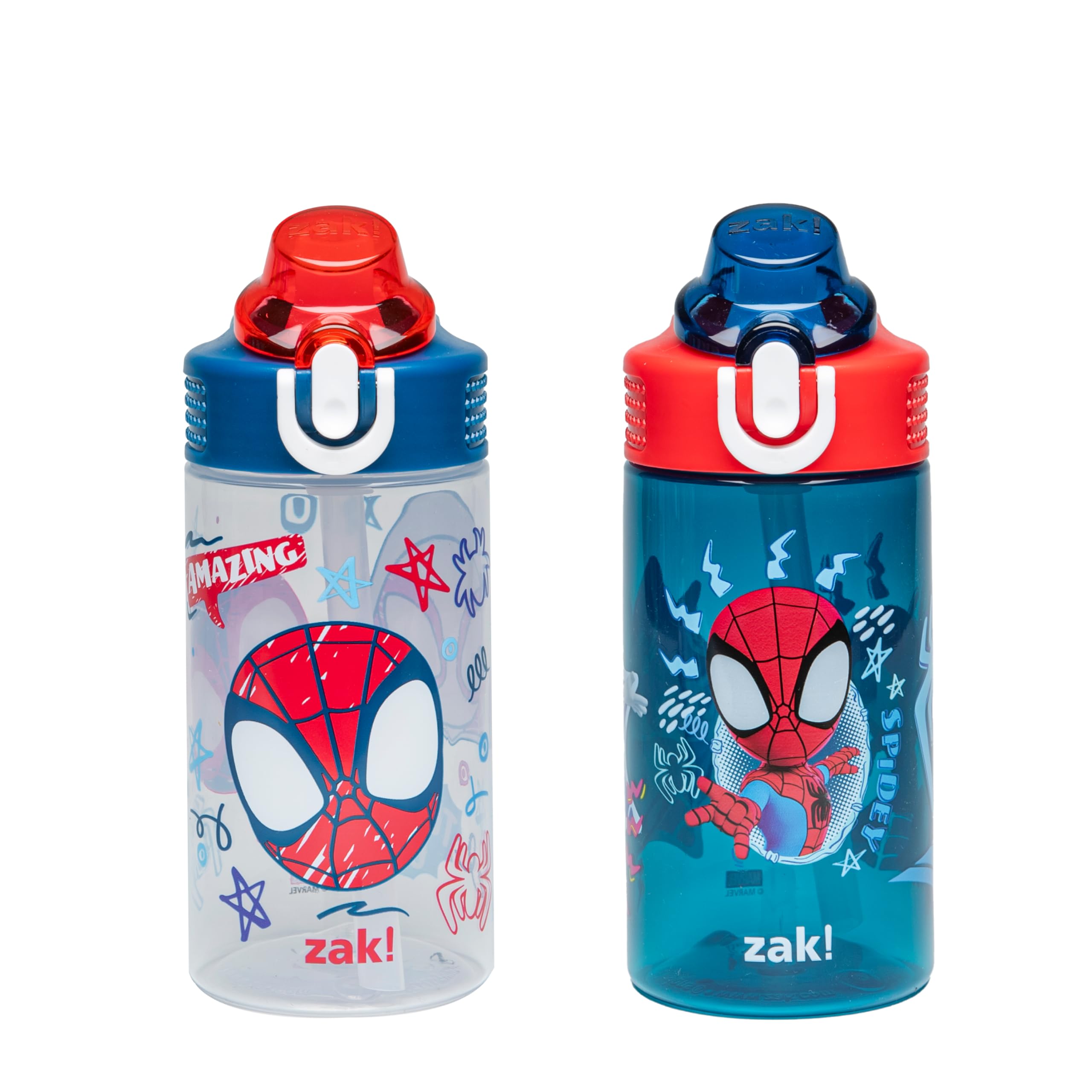 Foto 2 pulgar | Botella De Agua Zak Designs Marvel Spider-man Sage Kids, 480 Ml, Paquete De 2 - Venta Internacional.