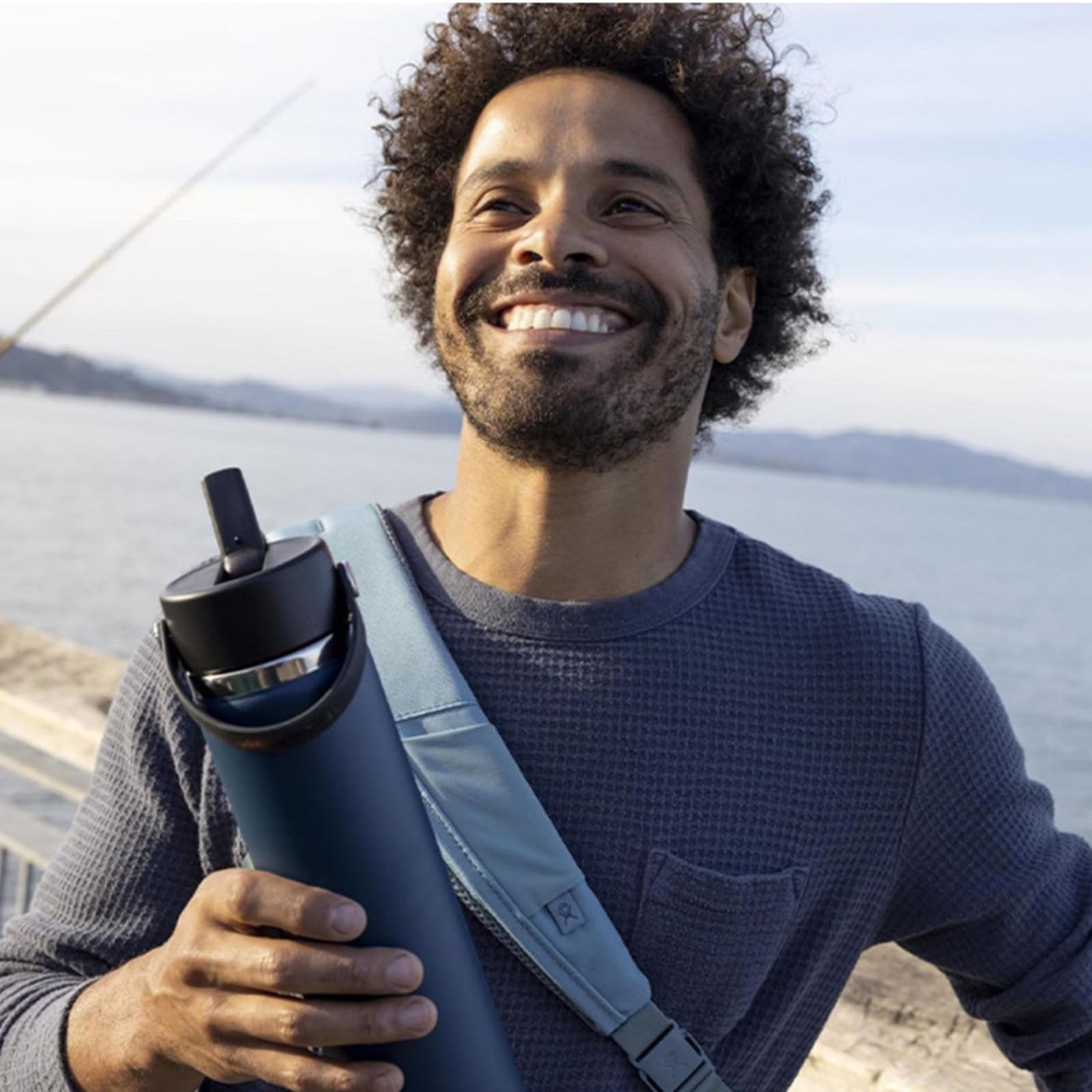 Foto 6 pulgar | Botella De Agua Hydro Flask Wide Flex Straw Cap 700 Ml Trillium - Venta Internacional.