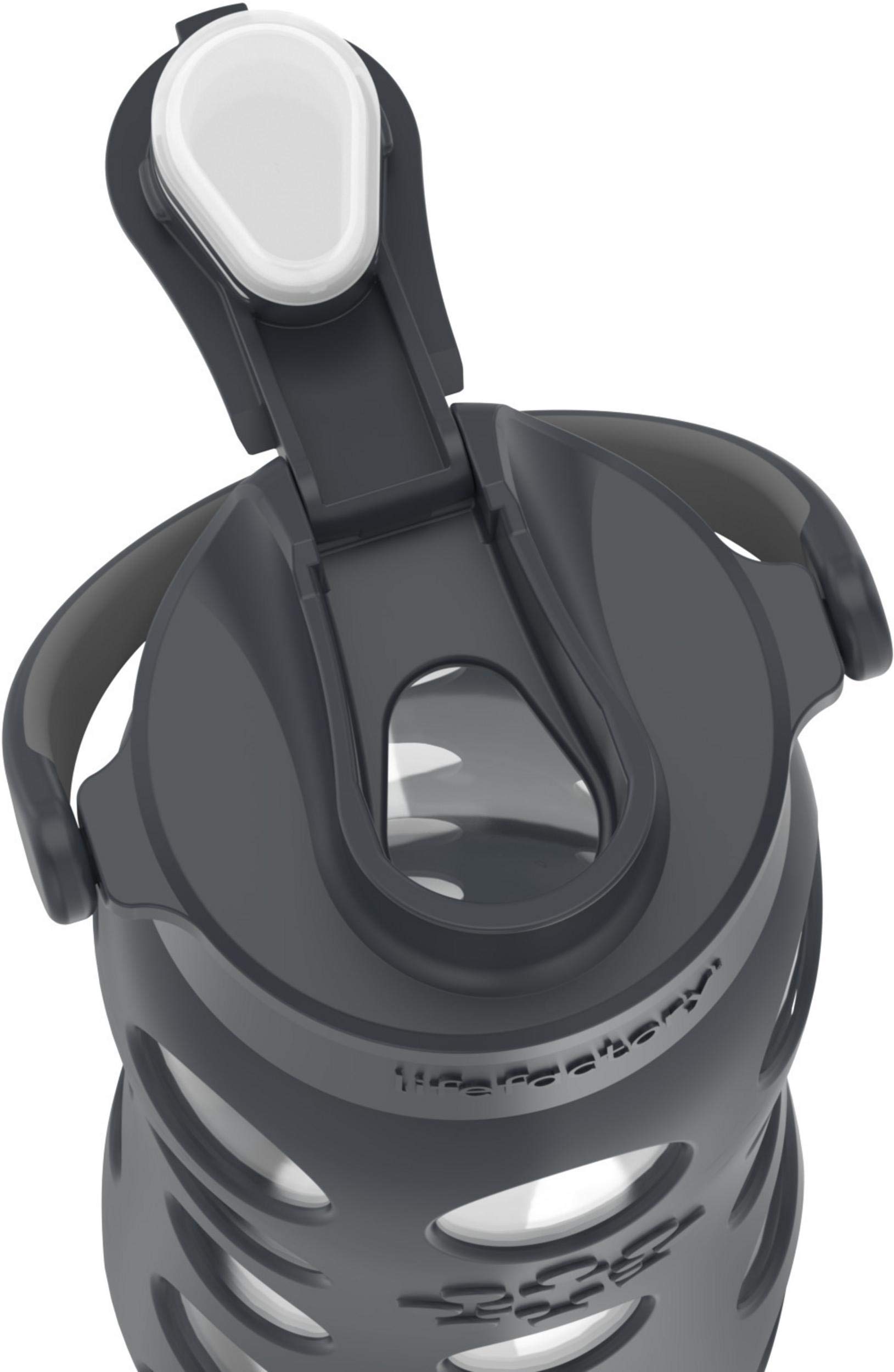 Foto 5 pulgar | Botella De Agua Lifefactory Active Flip Cap 650 Ml Carbon - Venta Internacional.