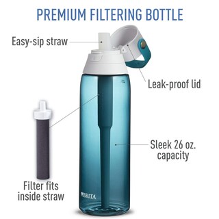 Foto 3 | Botella De Agua Brita, Vidrio Marino, Aislante Y Filtrado, 770 Ml - Venta Internacional.