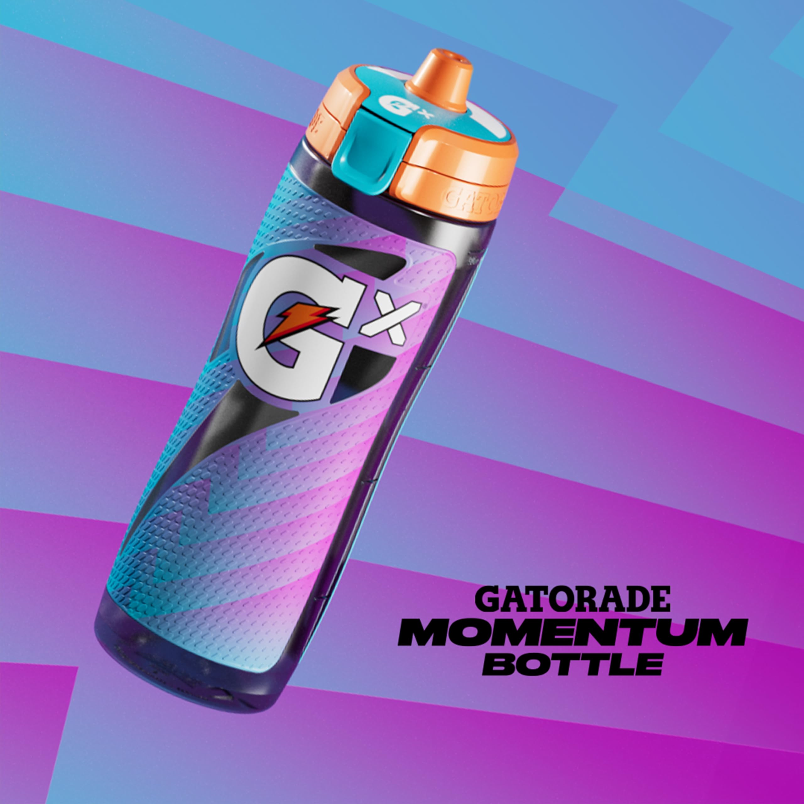 Foto 3 pulgar | Botella Gatorade Gx Momentum Azul Neón, 900 Ml, Recargable - Venta Internacional.