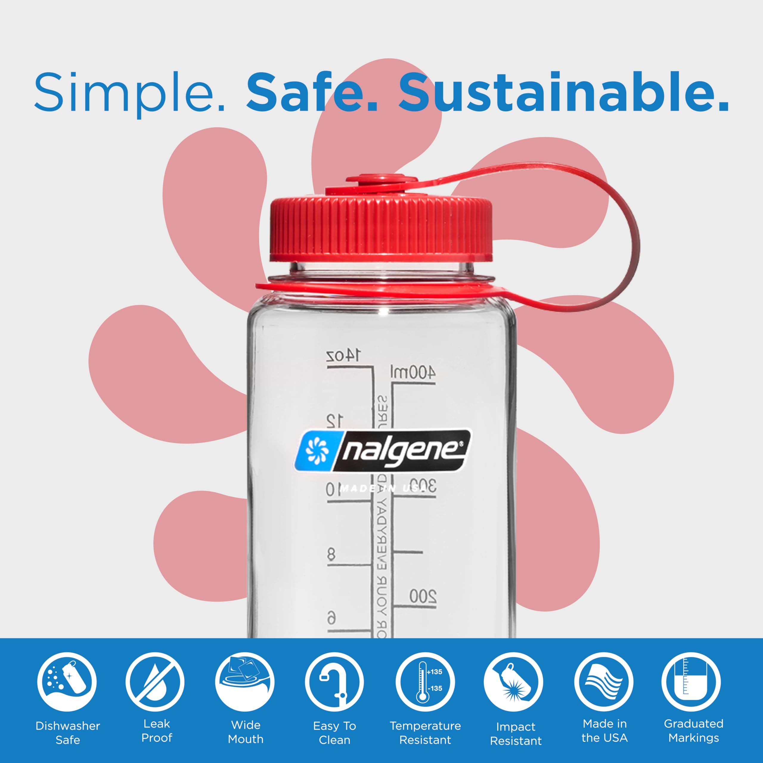 Foto 2 | Botella De Agua Nalgene Sustain Tritan Sin Bpa, 500 Ml, Transparente - Venta Internacional.