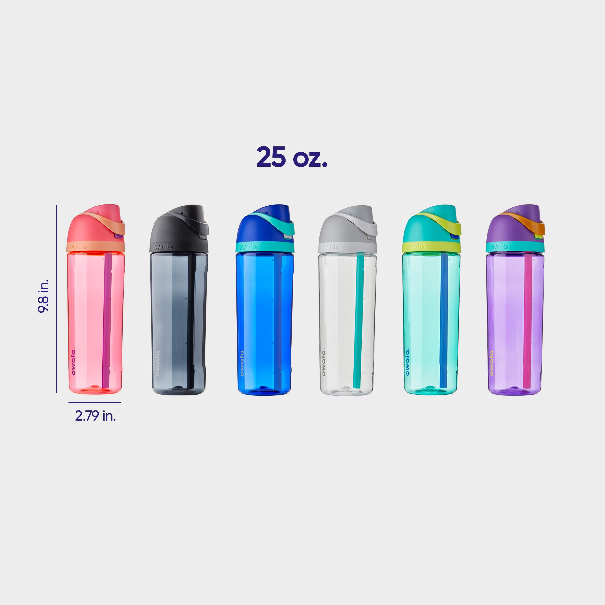 Foto 6 pulgar | Botella De Agua Owala Freesip Clear Tritan Plastic 750 Ml - Venta Internacional.