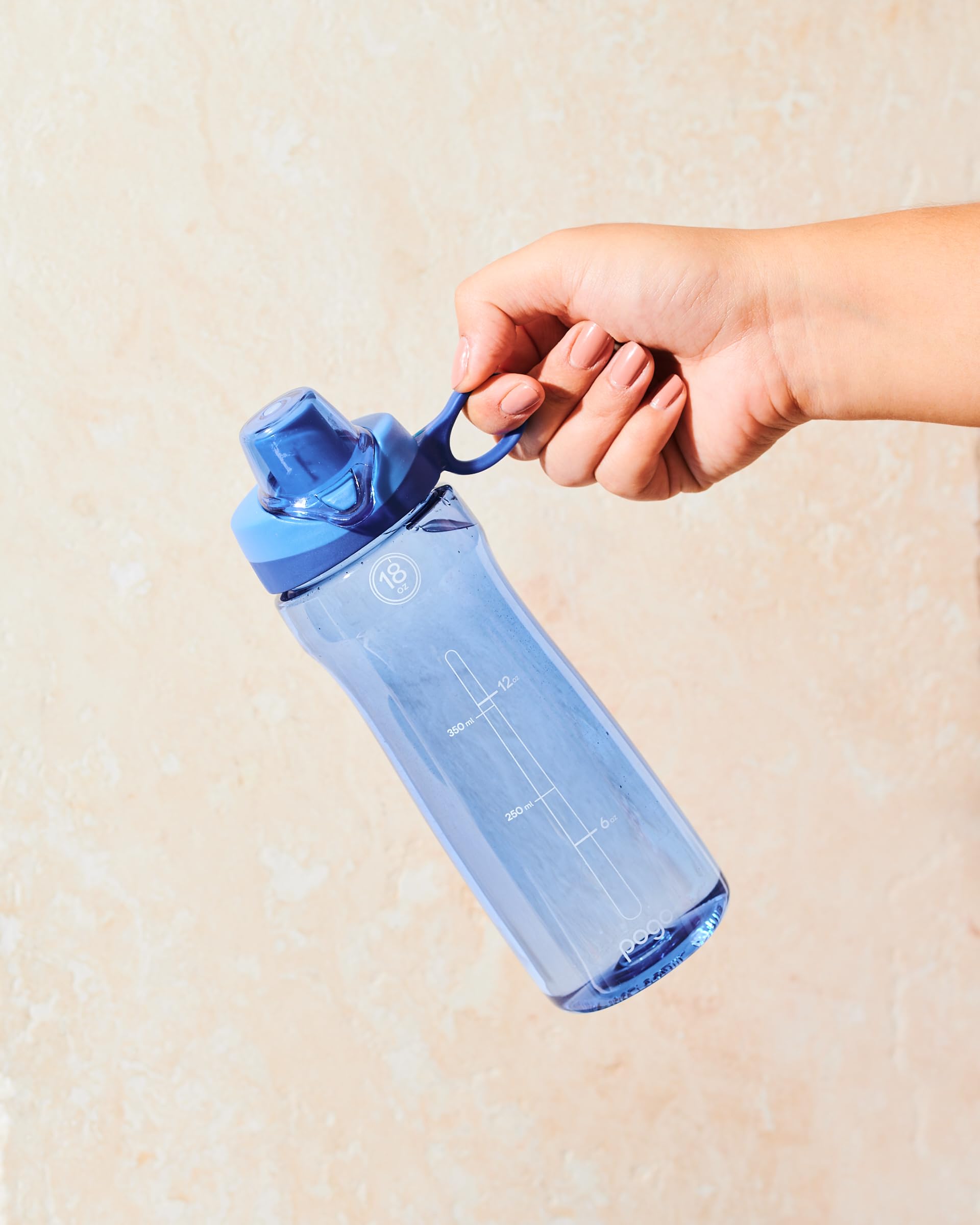 Foto 4 pulgar | Botella De Agua Pogo Plastic De 500 Ml Con Tapa Sin Bpa, Paquete De 2 - Venta Internacional.