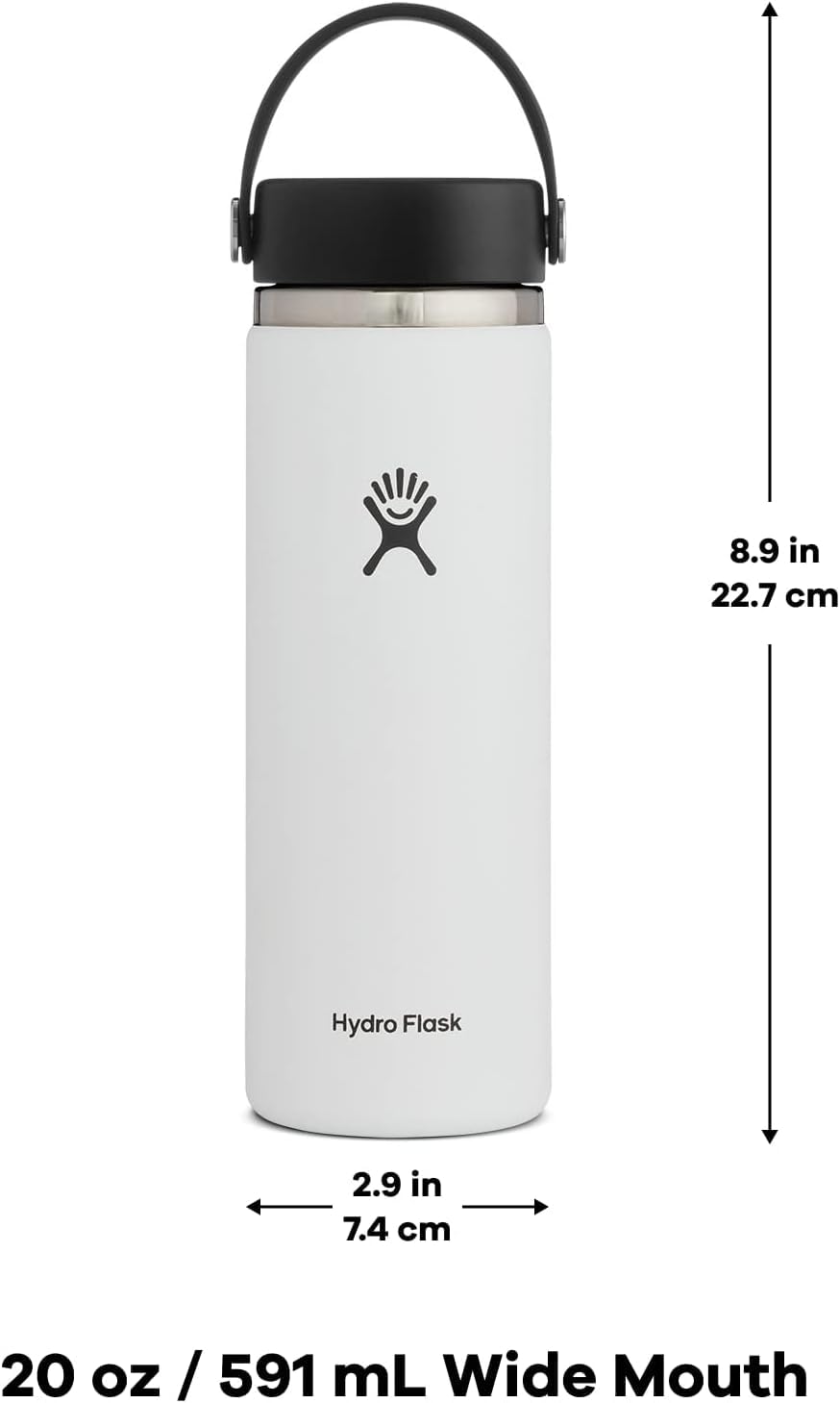 Foto 6 | Botella De Agua Hydro Flask, 600 Ml, Boca Ancha, Sombra De Luna - Venta Internacional.