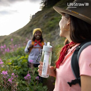 Foto 7 | Botella De Filtro De Agua Lifestraw Go De 650 Ml Para Senderismo, Transparente - Venta Internacional.
