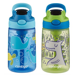 Foto 1 | Botella De Agua Contigo Aubrey Kids 414 Ml Con Pajita De Silicona, Paquete De 2 - Venta Internacional.