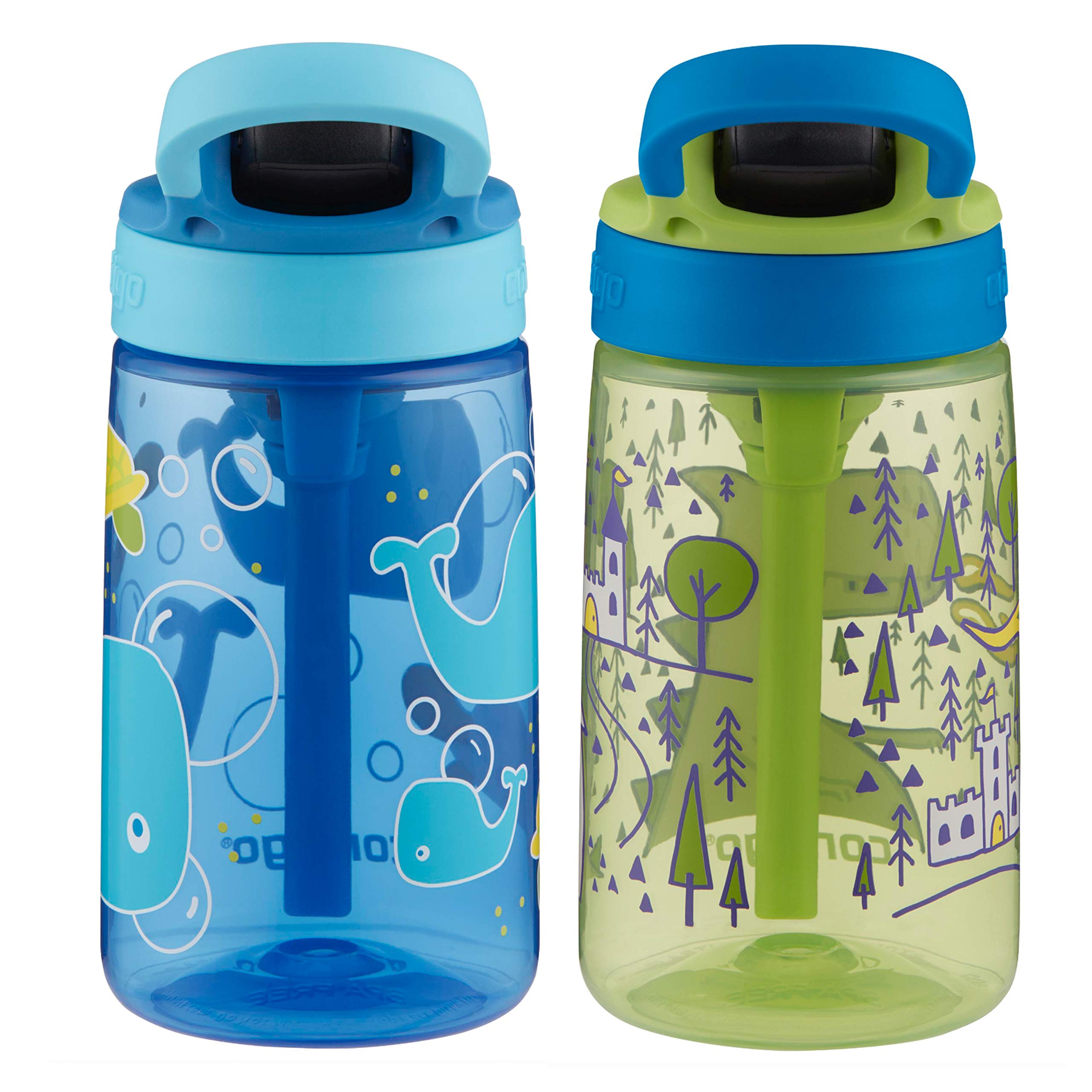 Foto 4 pulgar | Botella De Agua Contigo Aubrey Kids 414 Ml Con Pajita De Silicona, Paquete De 2 - Venta Internacional.