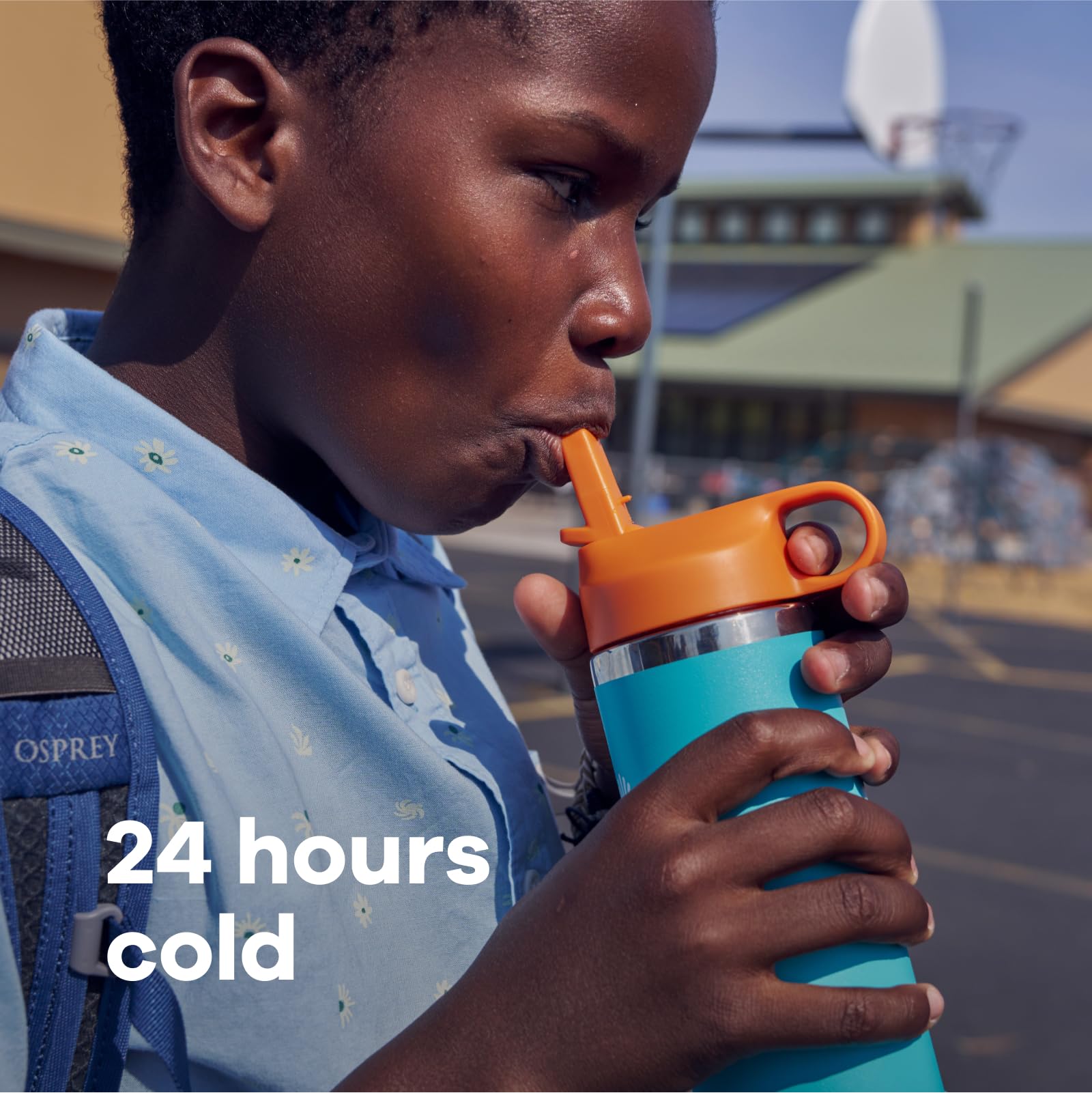 Foto 3 pulgar | Botella De Agua Hydro Flask Kids De 500 Ml Con Tapón De Pajita Seaspray - Venta Internacional.