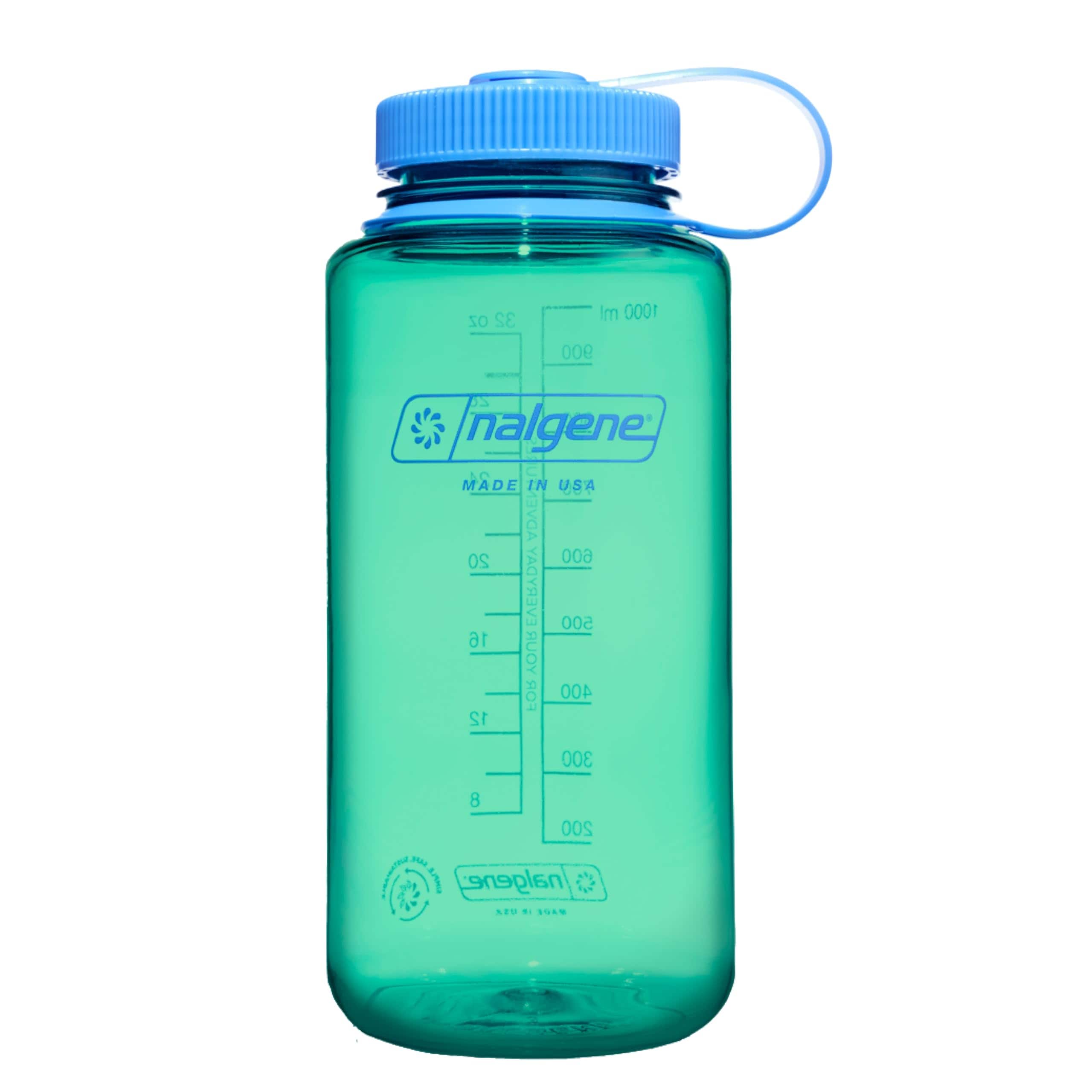 Botella De Agua Nalgene Lightweight Sustain Tritan, 1 Litro, Color Verde Pastel - Venta Internacional. $542