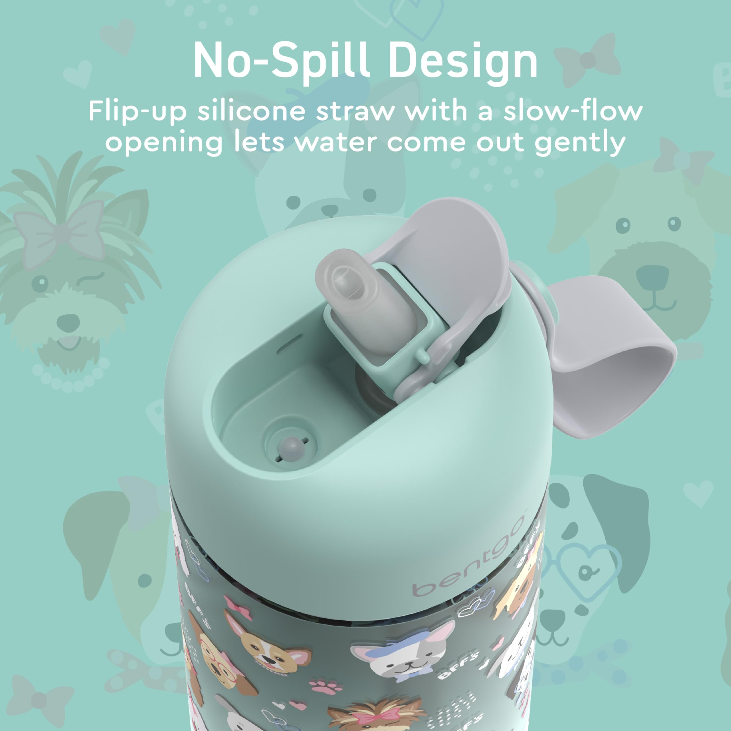 Foto 5 pulgar | Botella De Agua Bentgo Kids Tritan A Prueba De Fugas, 450 Ml, Sin Bpa - Venta Internacional.