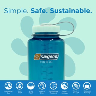 Foto 2 | Botella De Agua Nalgene Sustain Tritan Sin Bpa, 1 Litro, Trout Green - Venta Internacional.