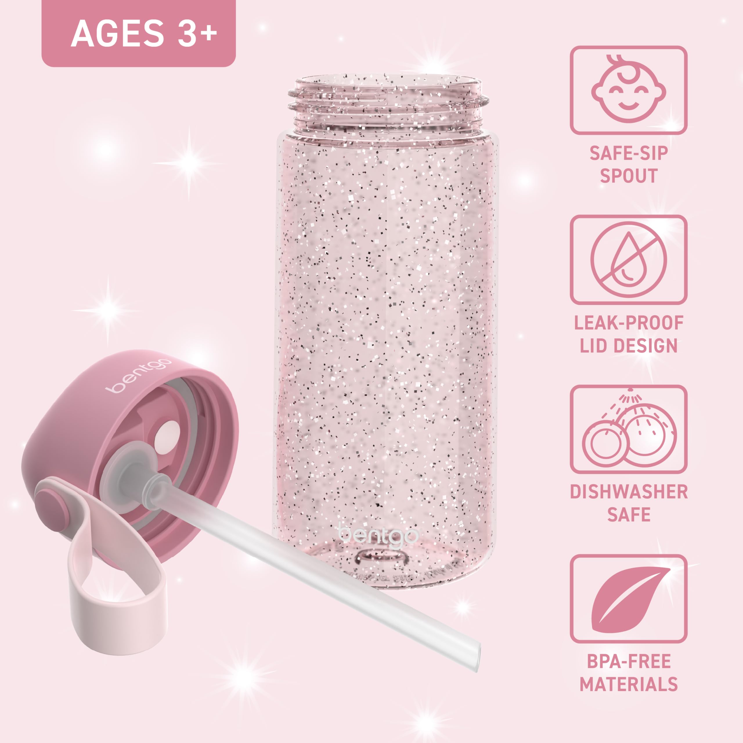 Foto 4 pulgar | Botella De Agua Bentgo Kids A Prueba De Fugas, 450 Ml, Tritan, Sin Bpa - Venta Internacional.