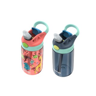 Foto 4 | Botella De Agua Contigo Kids Autospout Straw, 400 Ml, Paquete De 2 Unidades, Color Rojo - Venta Internacional.