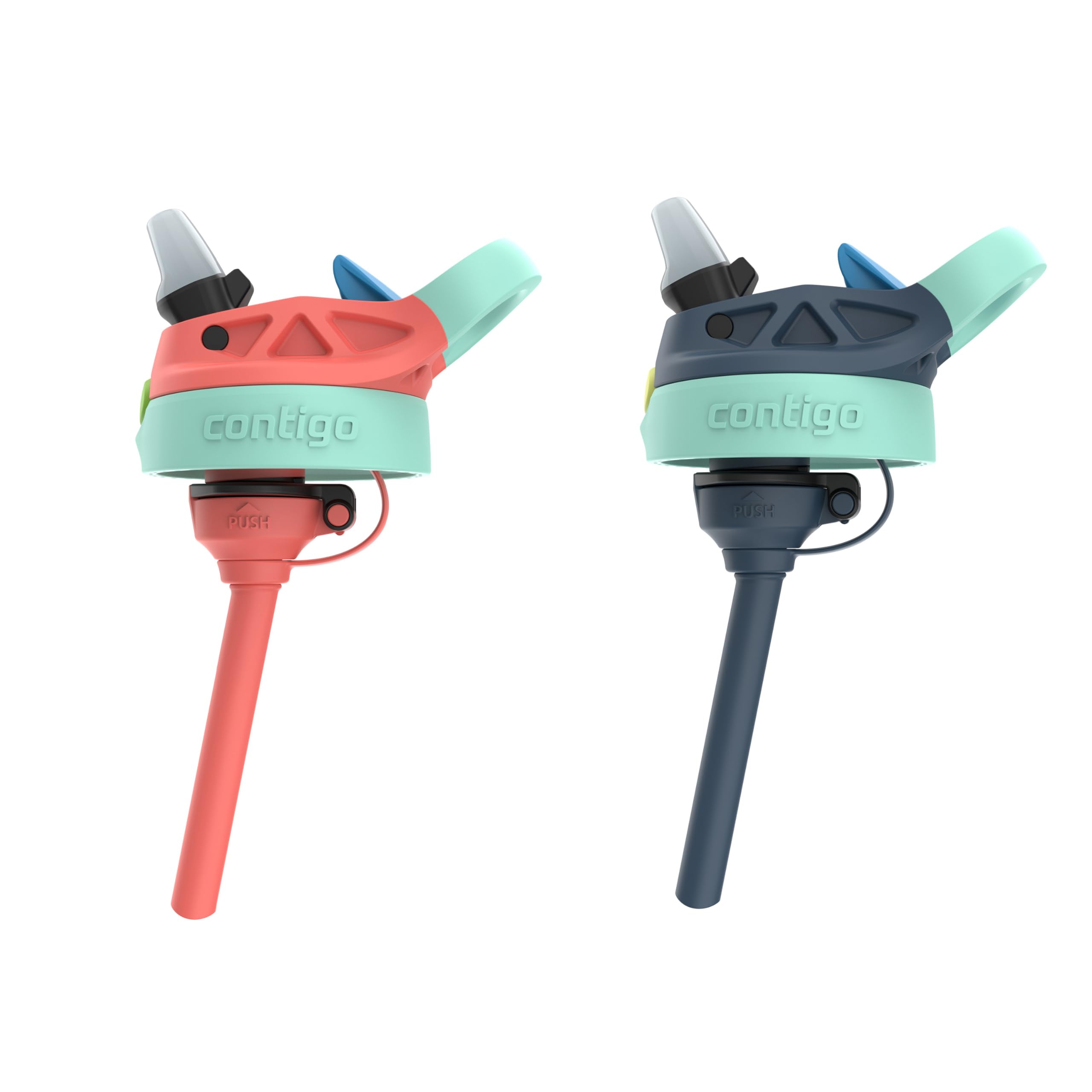 Foto 6 pulgar | Botella De Agua Contigo Kids Autospout Straw, 400 Ml, Paquete De 2 Unidades, Color Rojo - Venta Internacional.