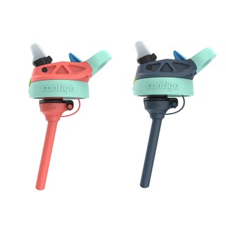 Foto 5 | Botella De Agua Contigo Kids Autospout Straw, 400 Ml, Paquete De 2 Unidades, Color Rojo - Venta Internacional.